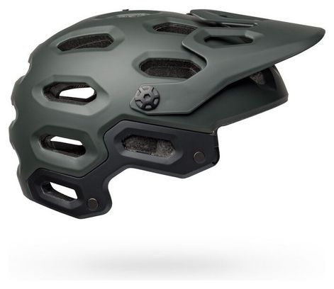 Casque avec Mentonnière amovible Bell Super 3R MIPS Vert Mat