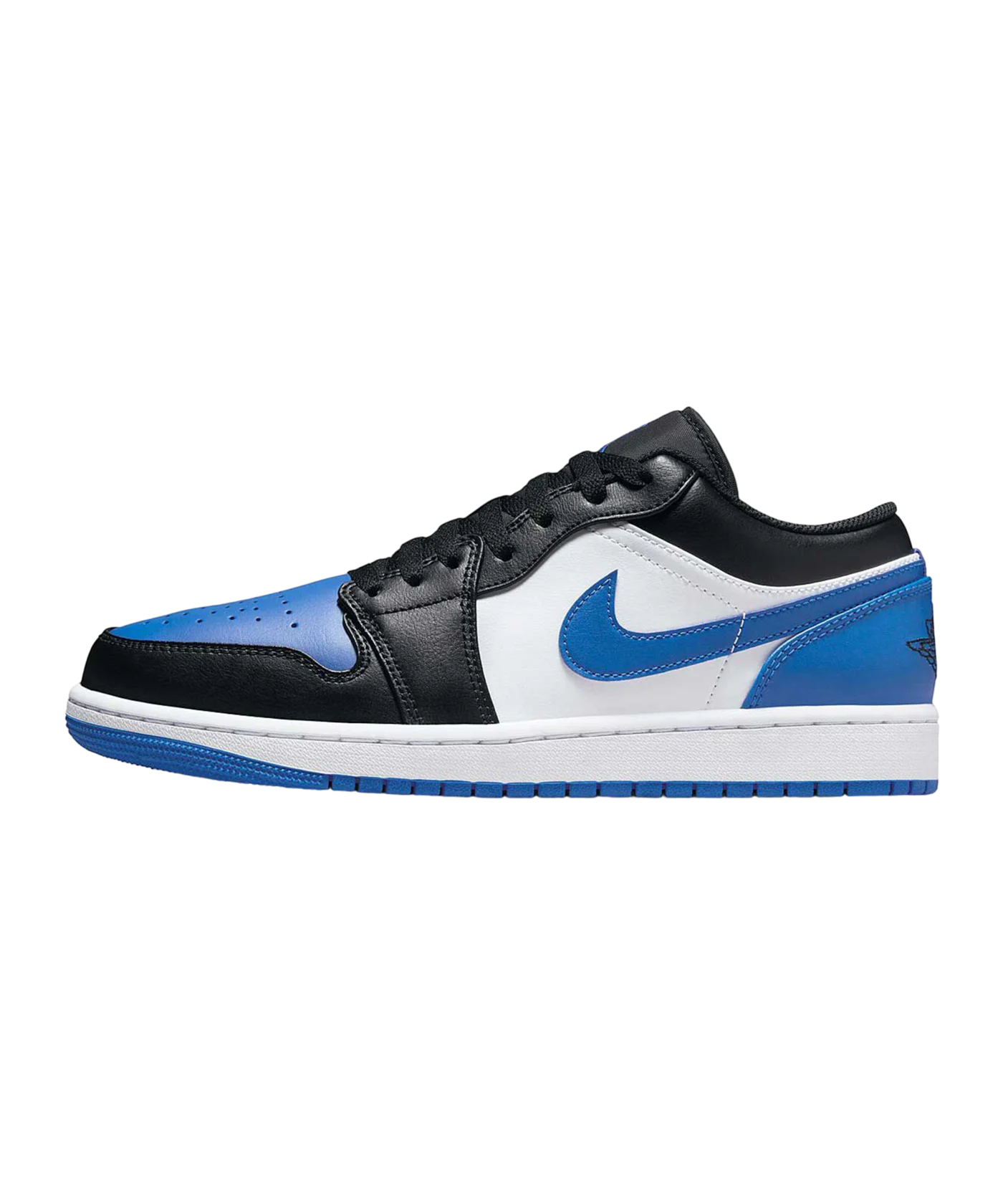 Jordan Air 1 Low Weiss Blau Schwarz F140