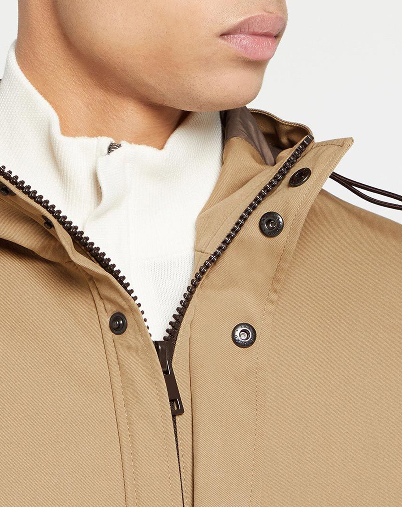 Galeries Lafayette Parka mi-longue Marain Rain beige