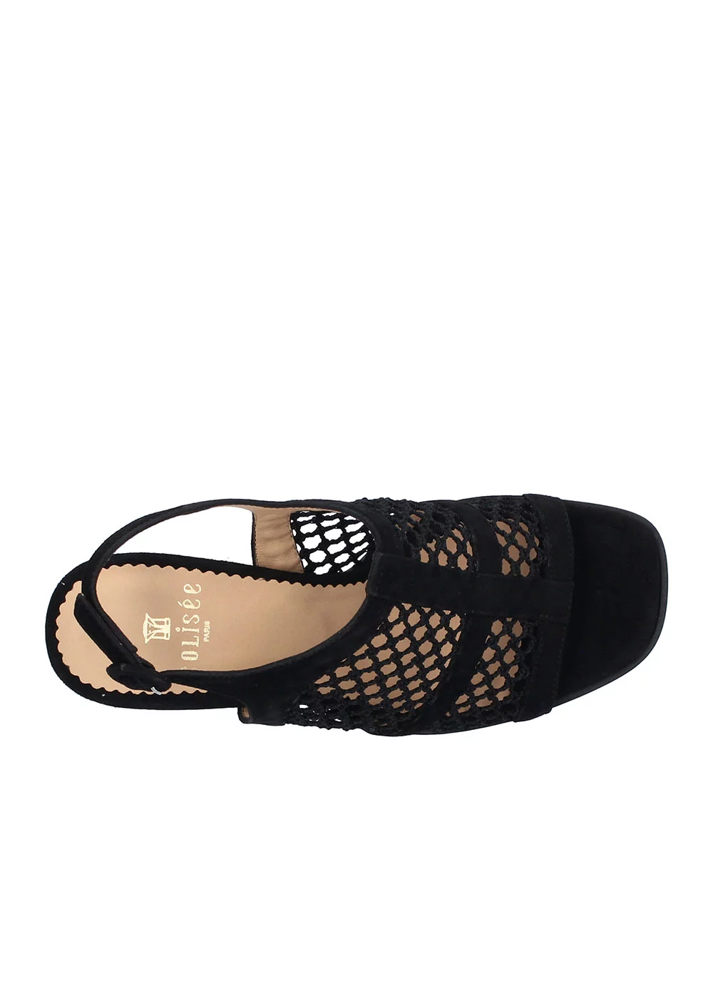 SANDALE RACHELLE VELOURS NOIR
