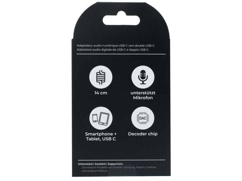 onit Digital-Audio-Adapter Premium USB-C auf dual USB-C Musik hören und Gerät laden gleichzeitig – über nur einen USB-C-Anschluss