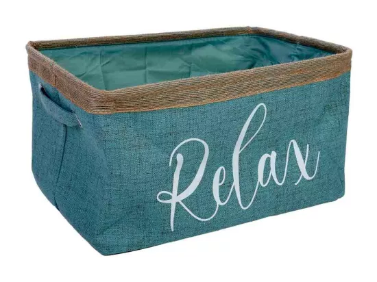 Panier de rangement en tissu 36x24x20