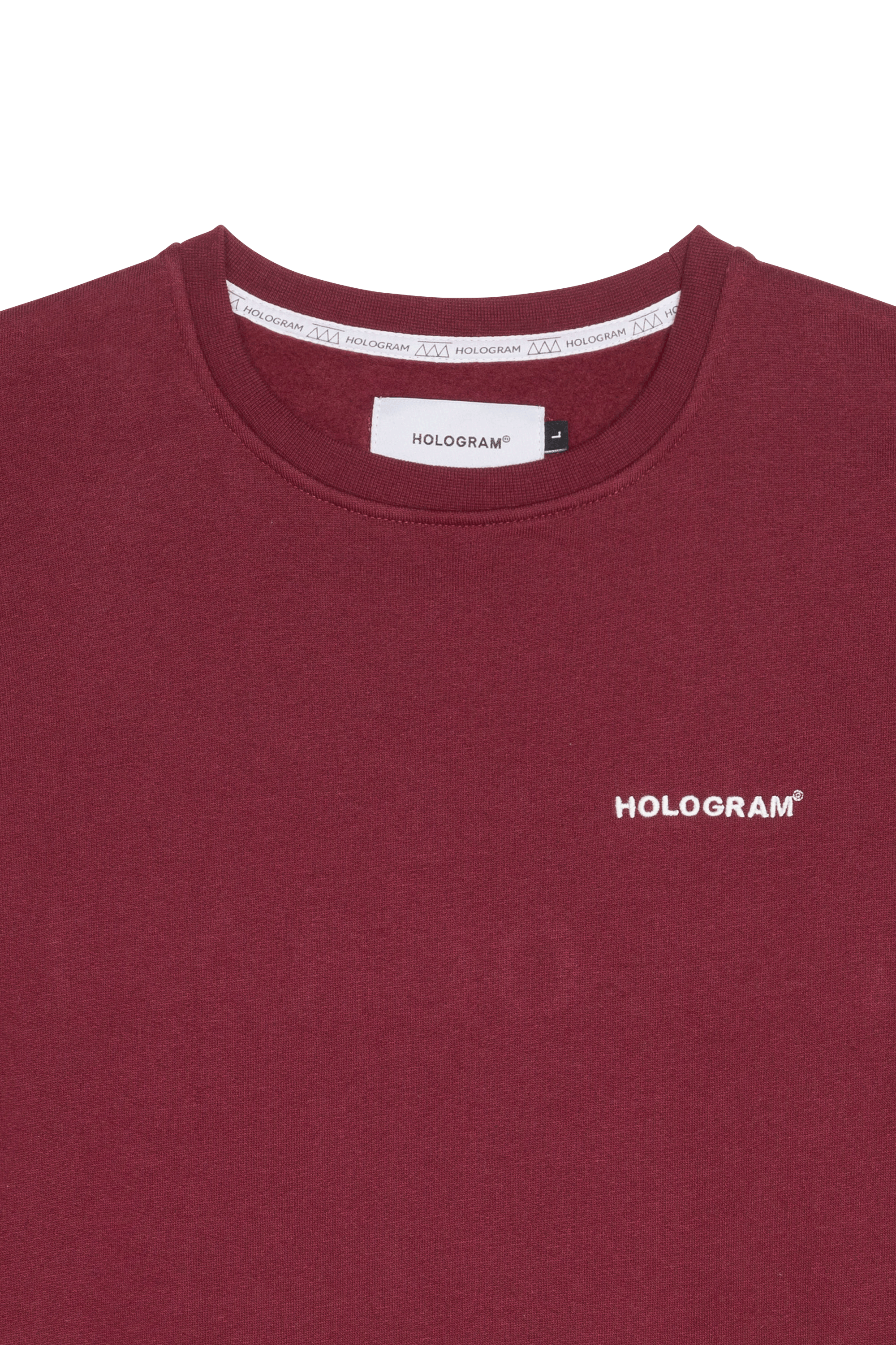 Hologram Sweat Crewneck Monochrome Rouge