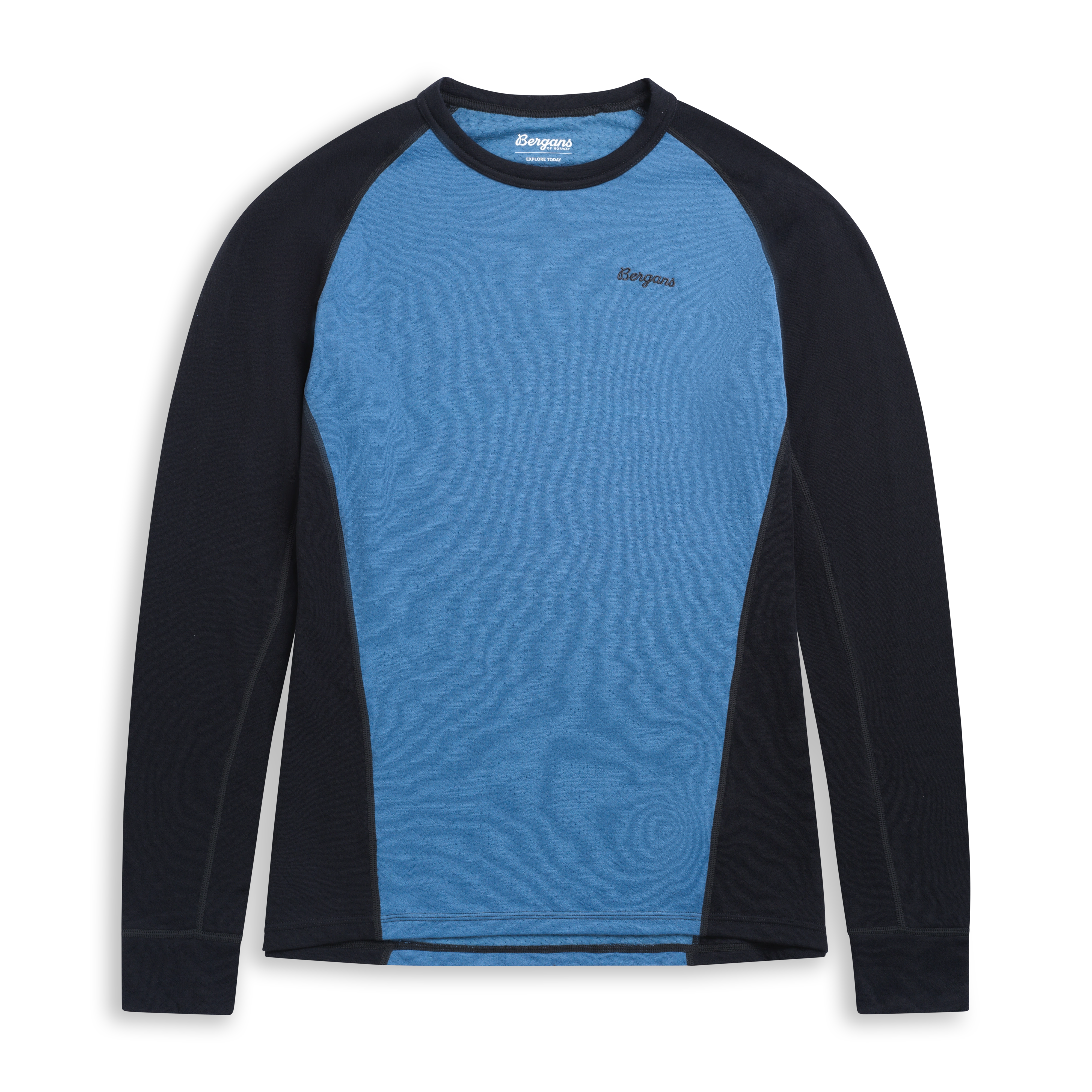 Inner:Dual Merino Long Sleeve Men Elemental Blue / Dark Shadow Grey