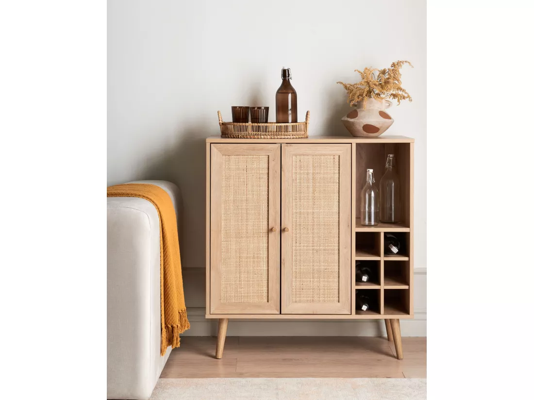 Armoire à vin PAGET 89 cm Marron clair