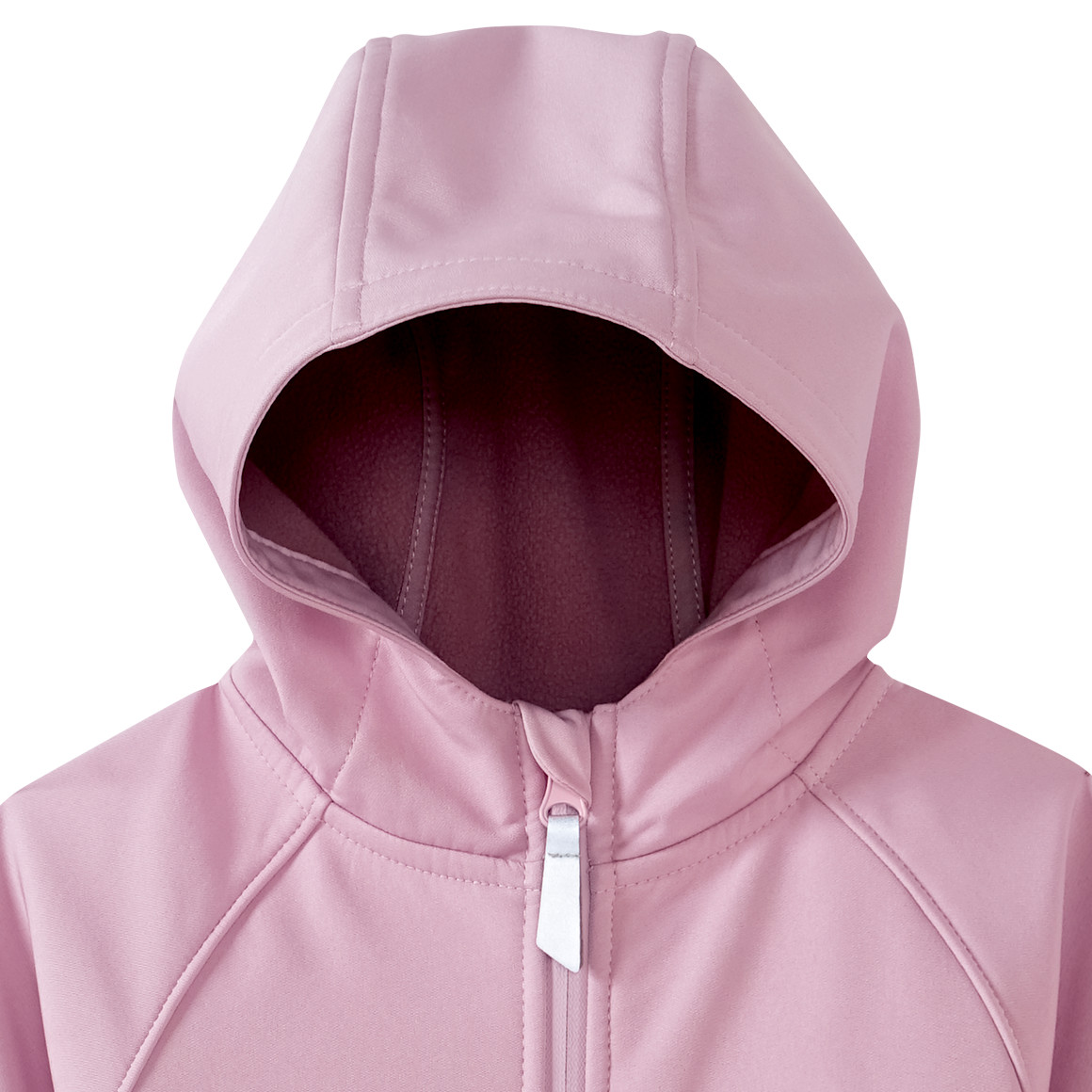Topomini Baby Softshelloverall mit Kapuze rosa
