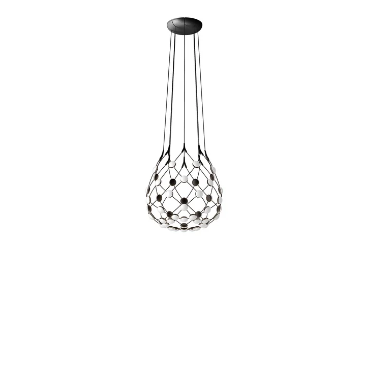 Luceplan - Mesh Pendelleuchte Ø 55 cm Komplett, Kabellänge 100 cm