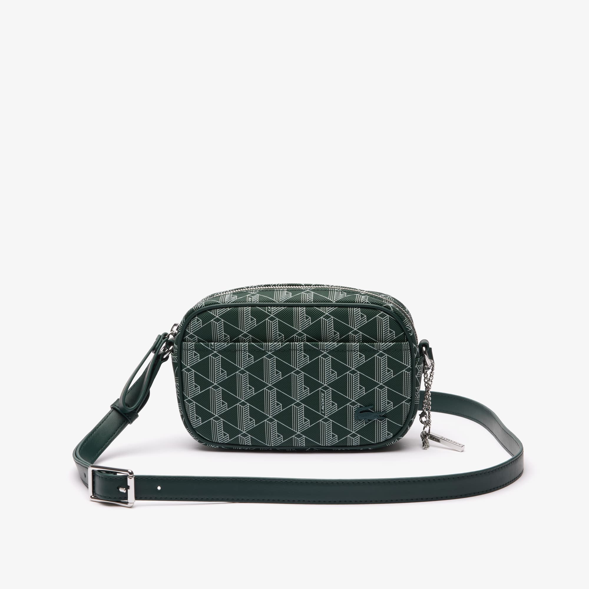 Sac crossover slim Daily Lifestyle monogramme Sacoches & Pochettes - Vert - Lacoste - Unisex