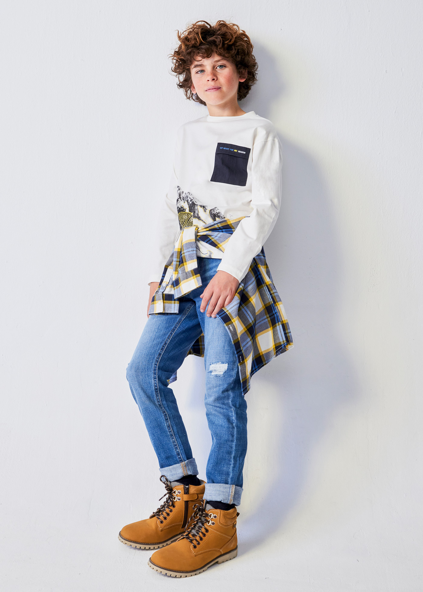 Camiseta infantil Better Cotton com bolso