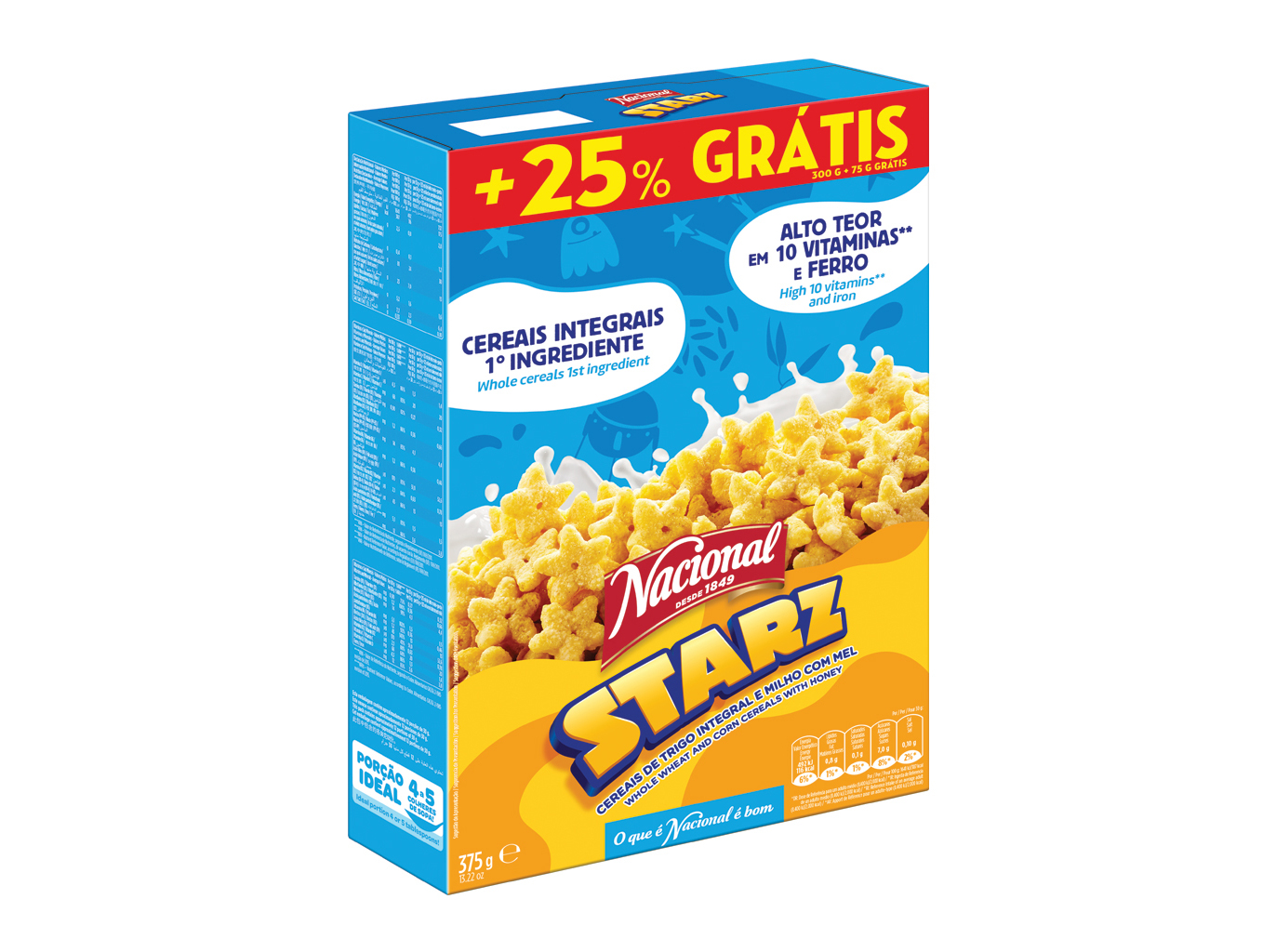 CEREAIS CRIANÇA NACIONAL CEREAIS MEL C/25% GRÁTIS 375