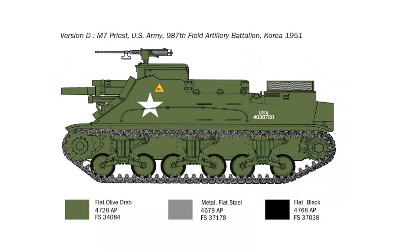 Bausatz US M-7 Priest Howitzer S 1:35Panzer Haubitze Modellbausatz