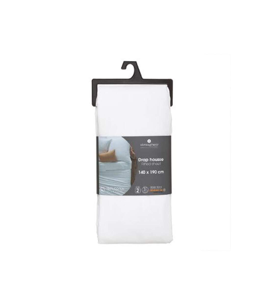 Drap Housse Intérieur 140x190cm Blanc