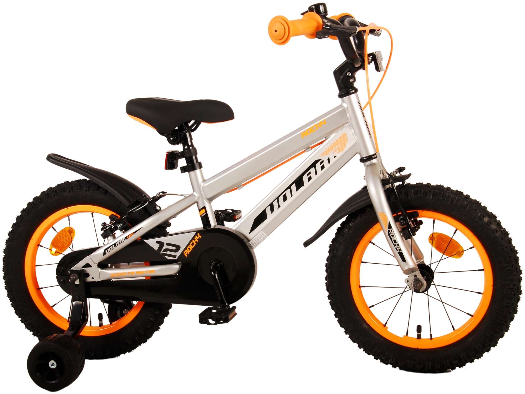 TPFSports Rocky Kinderfahrrad - Jungen - 14 Zoll - Rücktritt + Handbremse - Rot