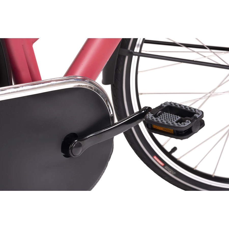 Adore E-Citybike Damen Hollandia Carry on 28'' E-Bike 3 Gänge rot