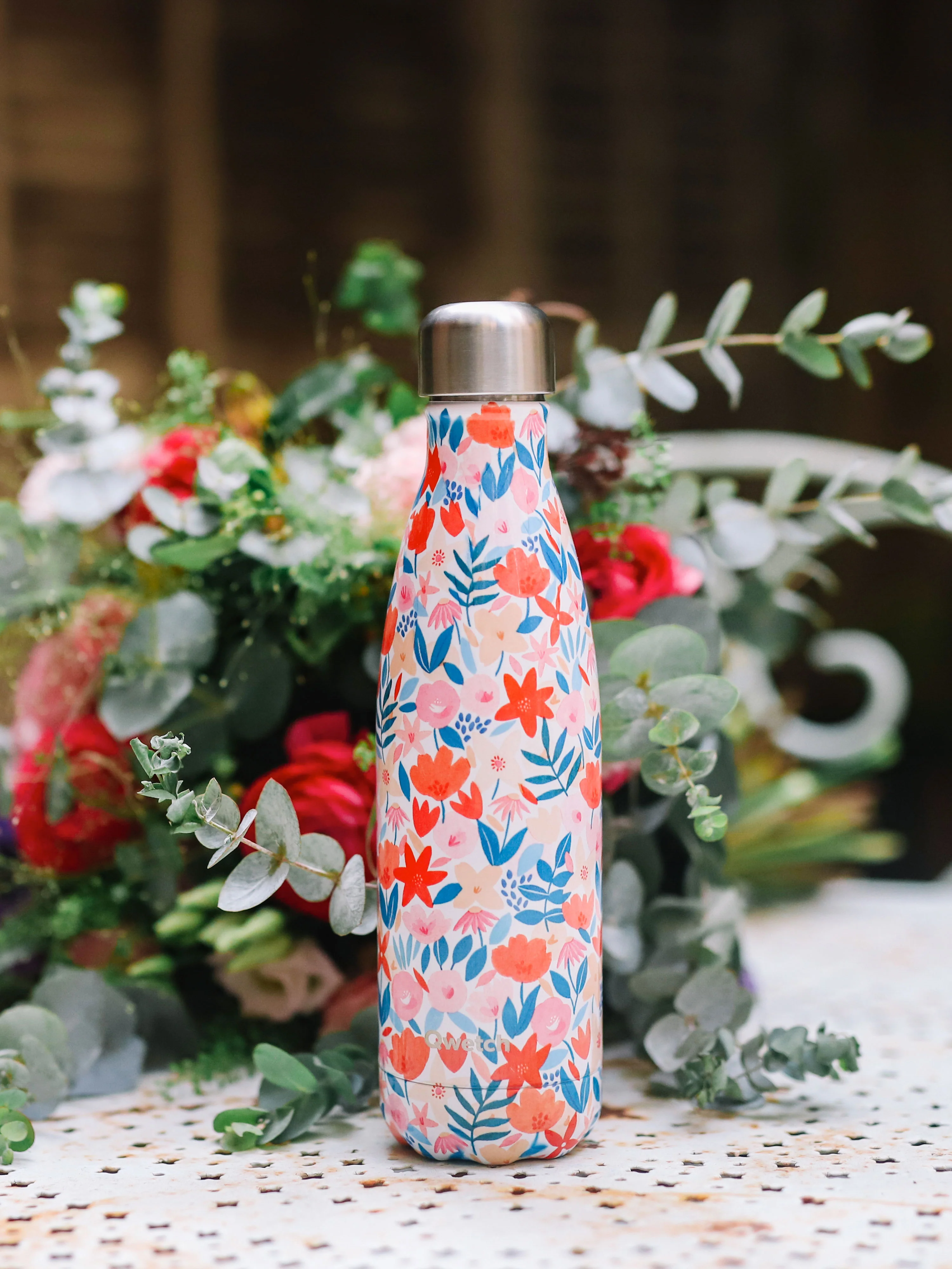 Bouteille Isotherme Originals Flora Rouge - Qwetch