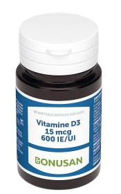Bonusan Vitamine D3 15mcg / 600 IE 90 Softgels