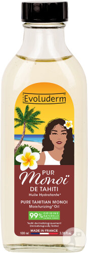 Evoluderm Pur Monoï De Tahiti Huile Hydratante 100ml