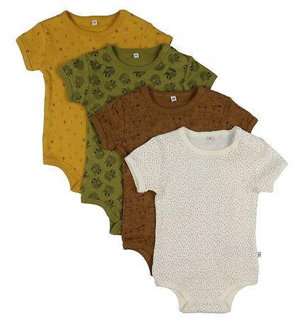 Pippi Baby Bodys k/æ - 4er-Pack - Lametta