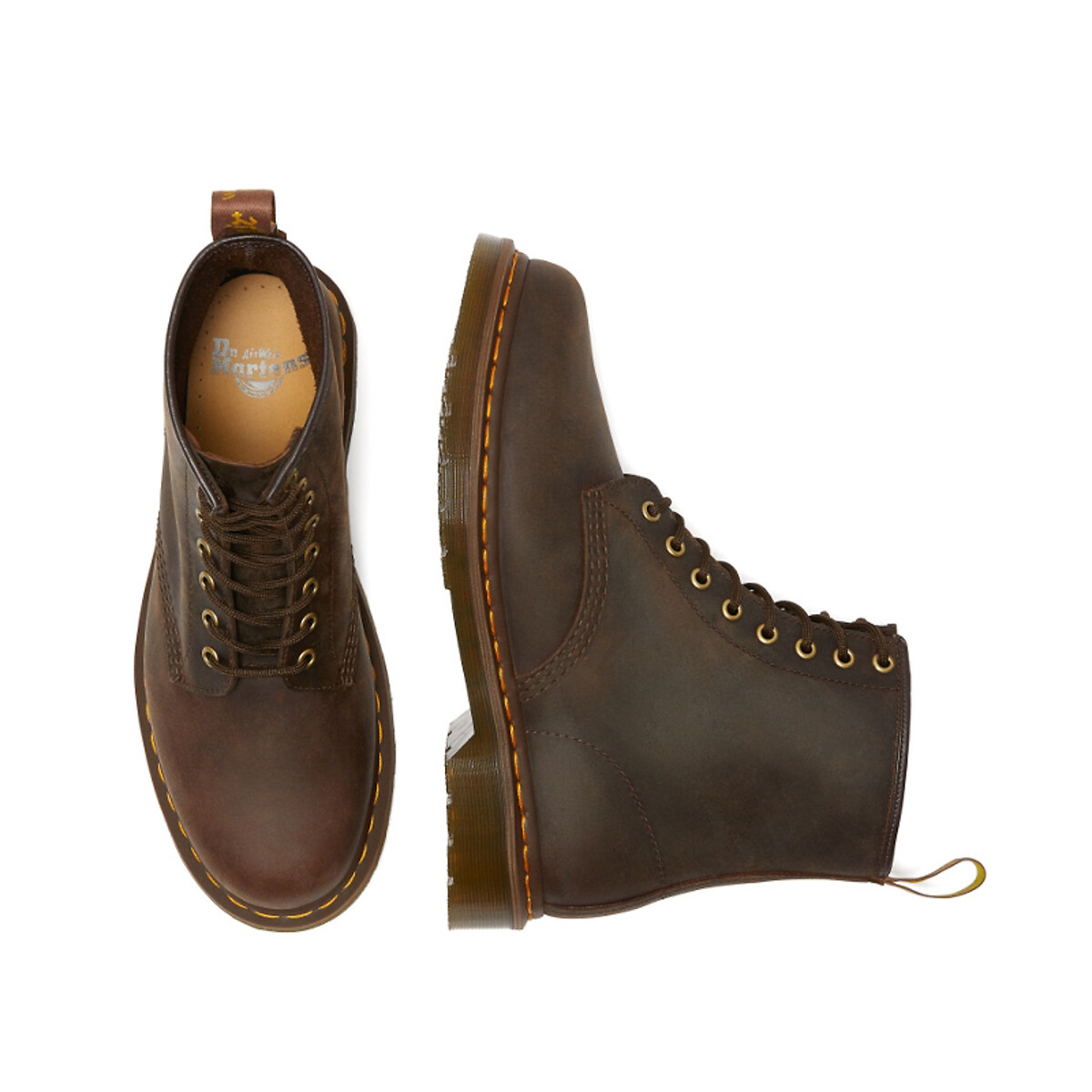 DR. MARTENS<br>Botas de couro 1460 Crazy Horse