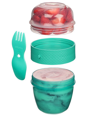 Sistema Brotdose m. Besteck - Snack Capsule - 515 ml - Türkis