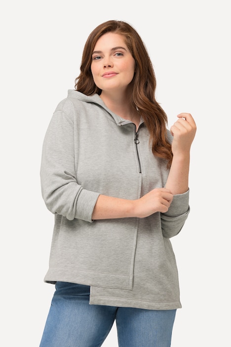 Hoodie, Zipper, Kapuze, Langarm, Biobaumwolle