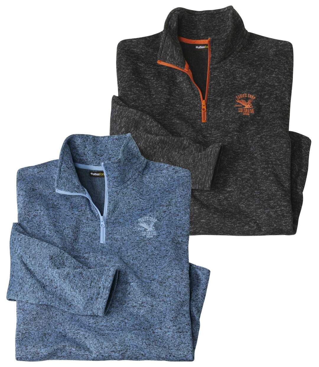 Lot de 2 Sweats Molleton Chinés