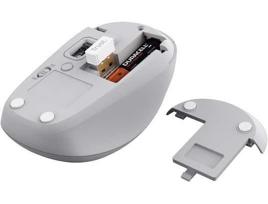 TRUST - Souris sans fil Yvi+ Compact Multi-Device Wireless Blanc - 25454