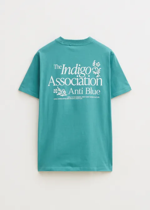 T-shirt met print association blauw (BLW.T)