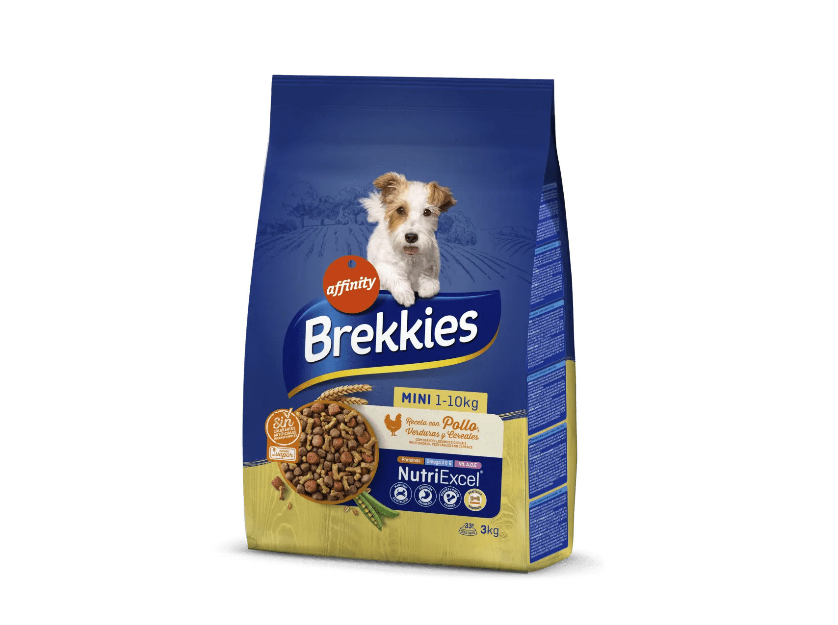 RAÇÃO PARA CÃO BREKKIES MINI ADULTO COM FRANGO 3KG