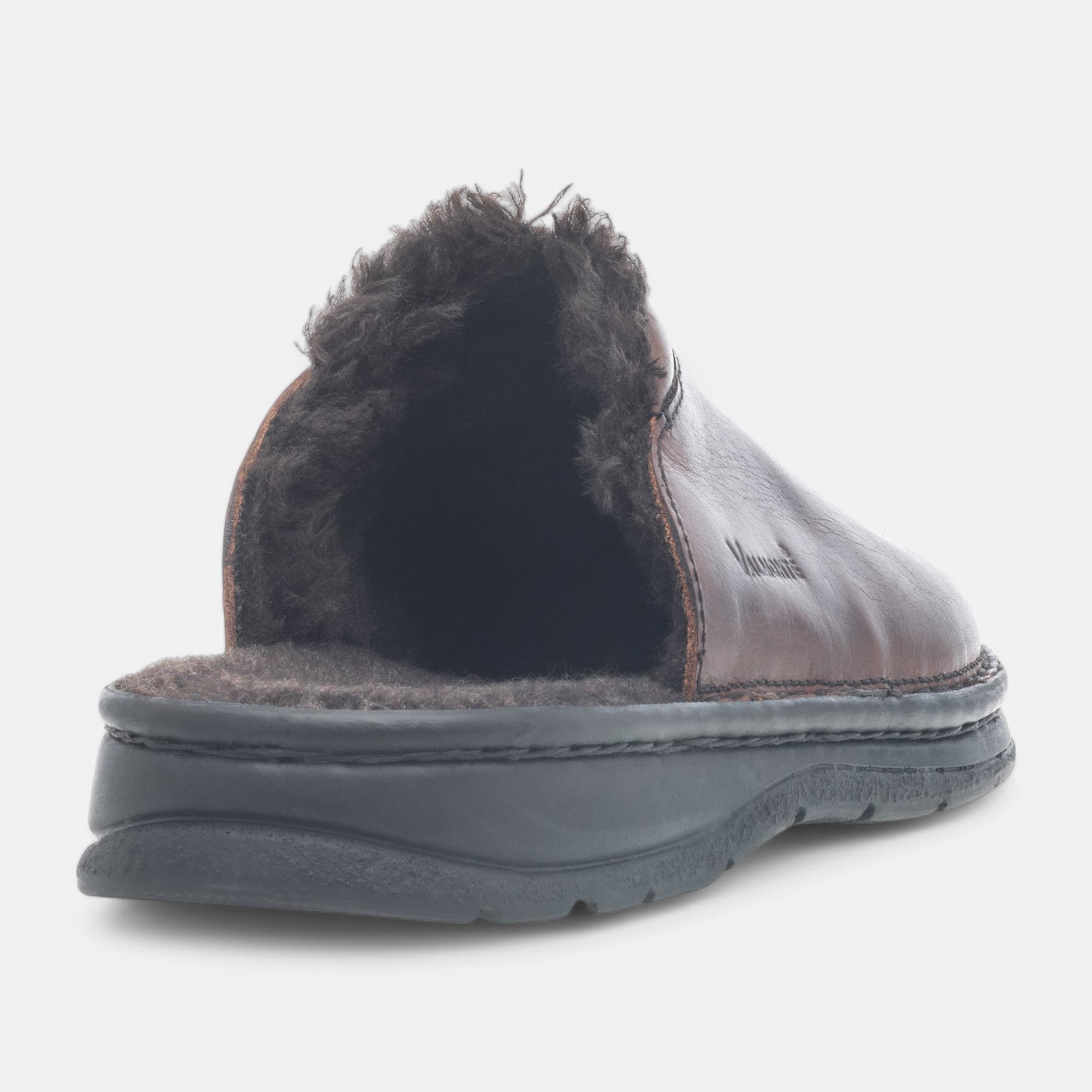 Sabots Homme en cuir cognac