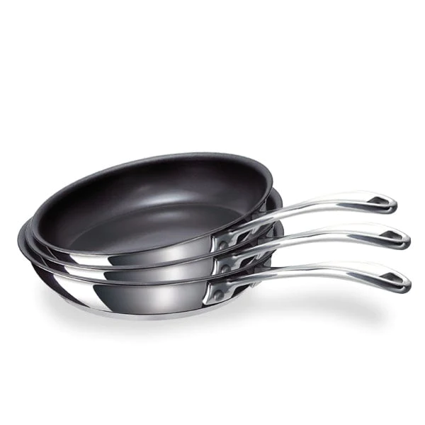 Batterie de cuisine poêles anti-adhérentes Chef 20, 24 et 28 cm Beka