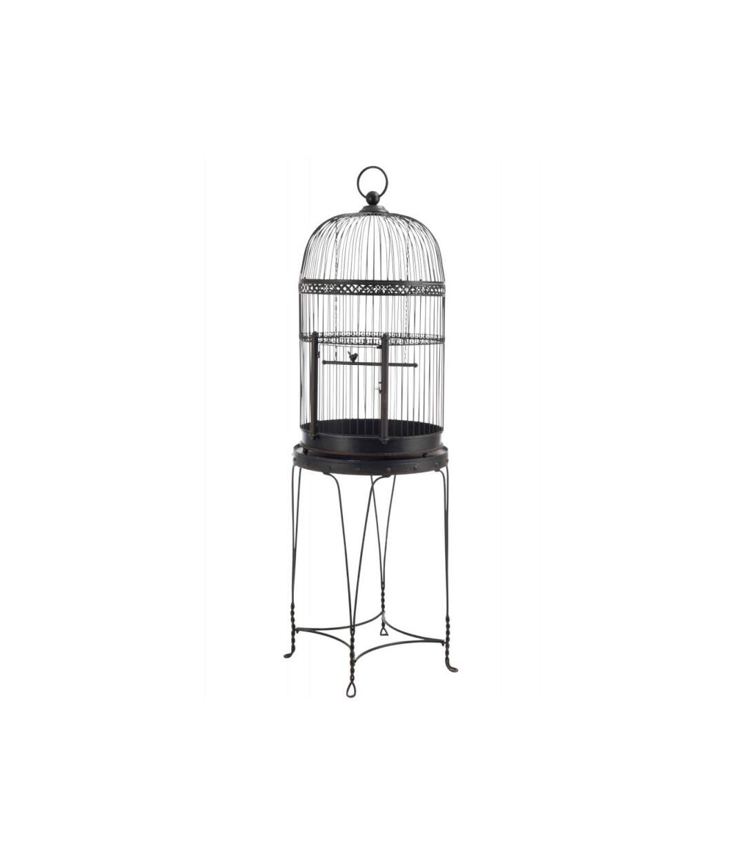 Paris Prix - Cage à Oiseaux En Métal birdie 175cm Noir