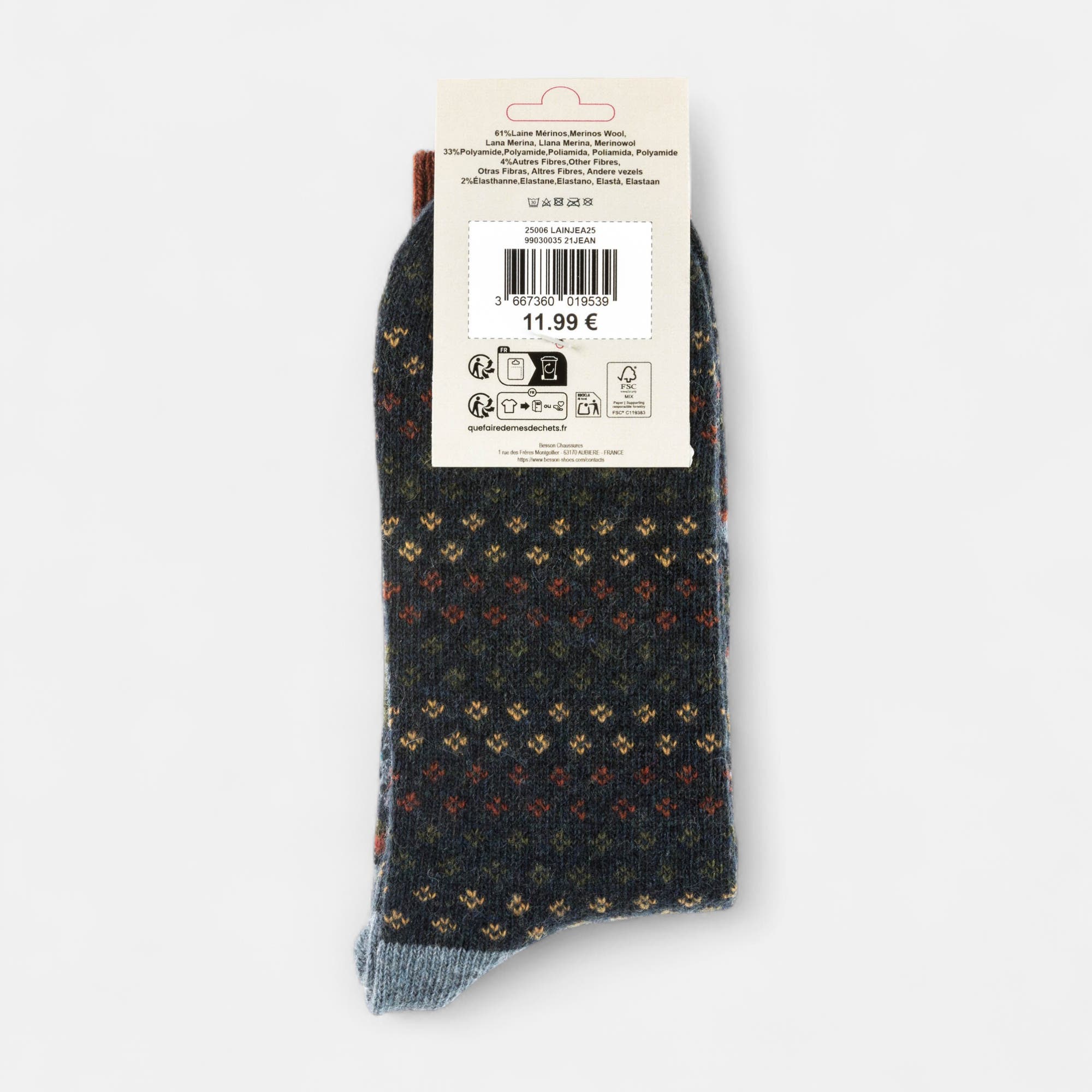 Chaussettes Homme jeans