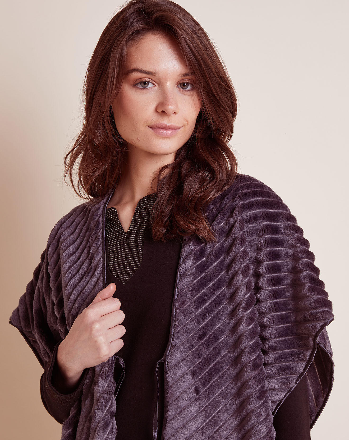 Le Chat Poncho Essentiel gris vison