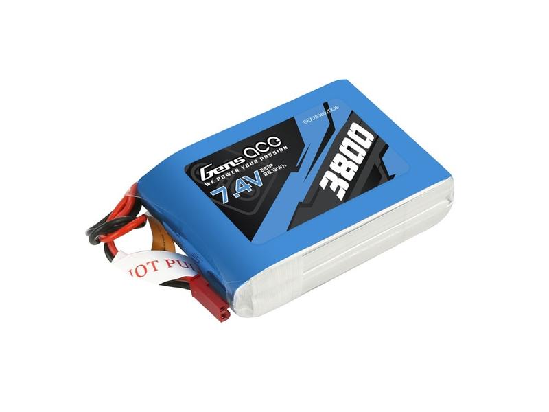 Gens ace RC-Akku LiPo 3800 mAh 7.4 V TX 2S LiPo Akku für Sender oder Empfänger mit JST / BEC Stecker