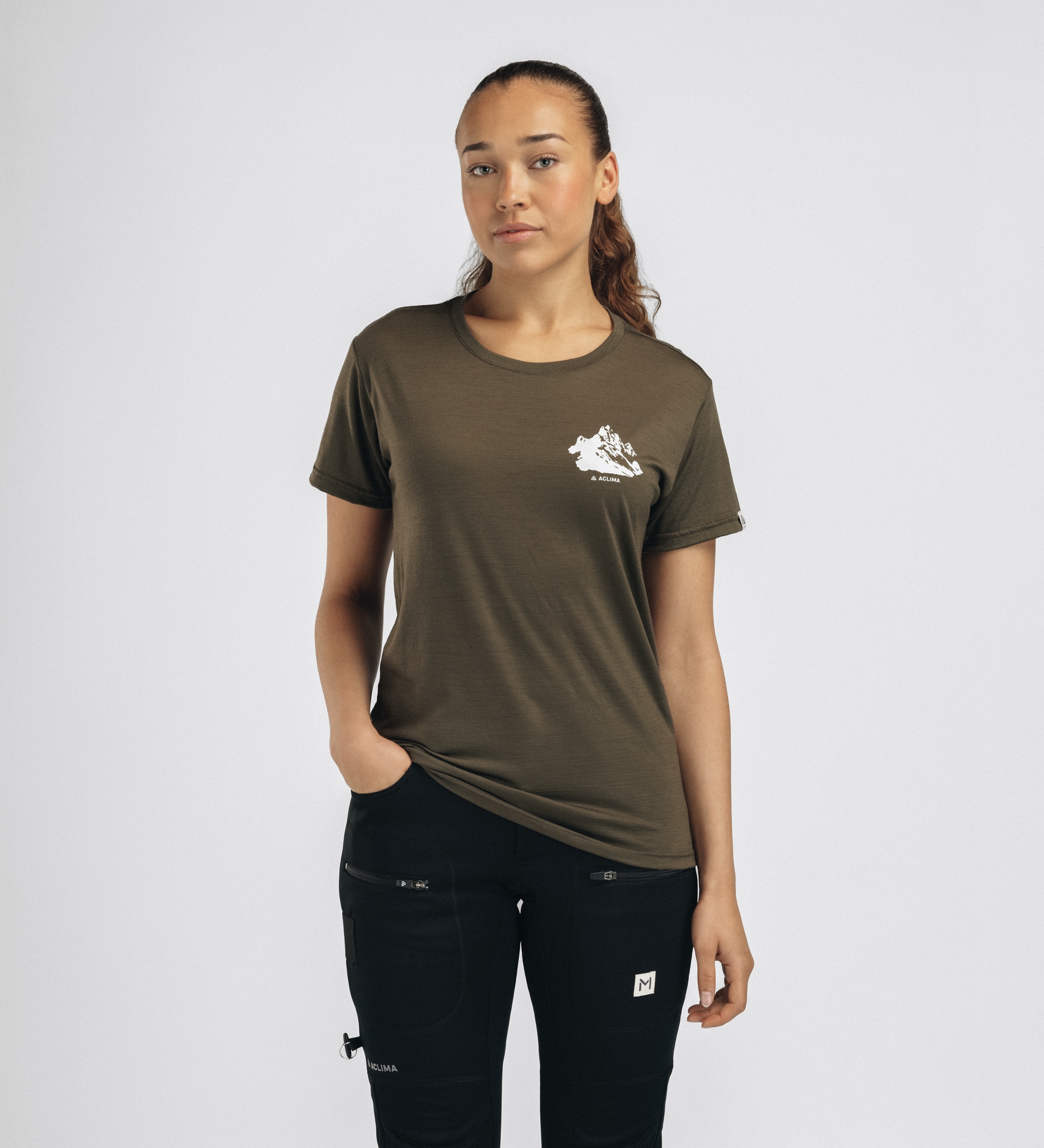 Aclima LightWool 140 Classic Tee Mountain, Dame<br>Super komfortabel i 100% myk merinoull!
