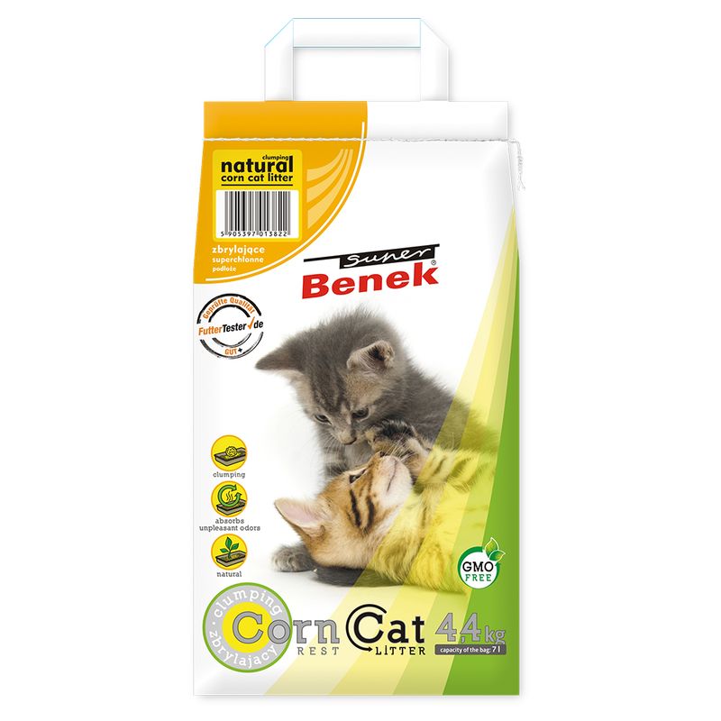 Litière Super Benek Corn Cat, senteur neutre