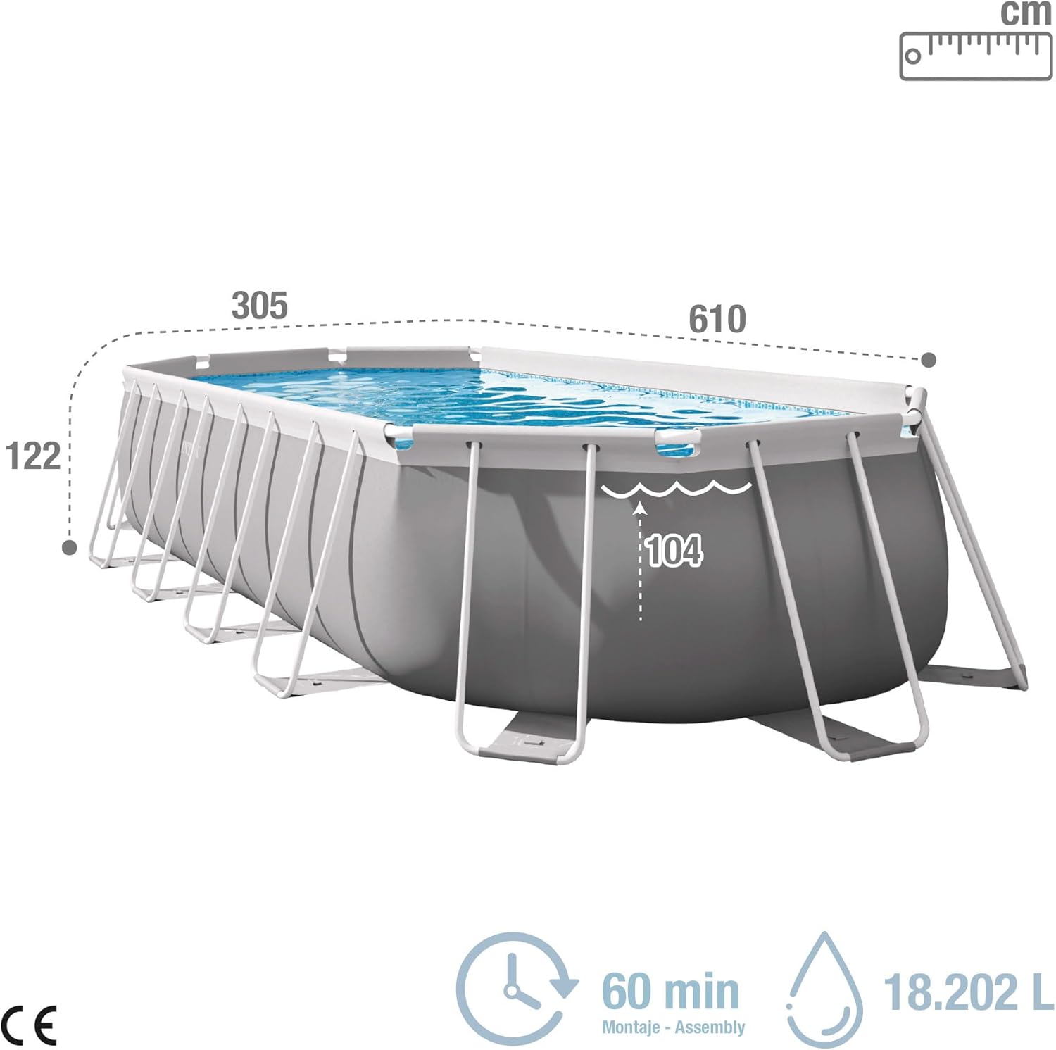 Intex 20Ft X 10Ft X 48In Prism Frame Oval Pool Set
