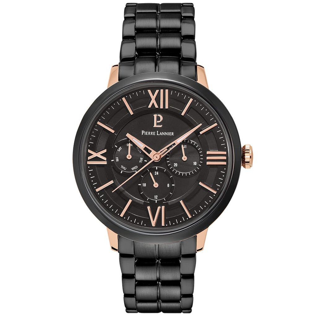 Montre Pierre Lannier Collection Beaucour Noir