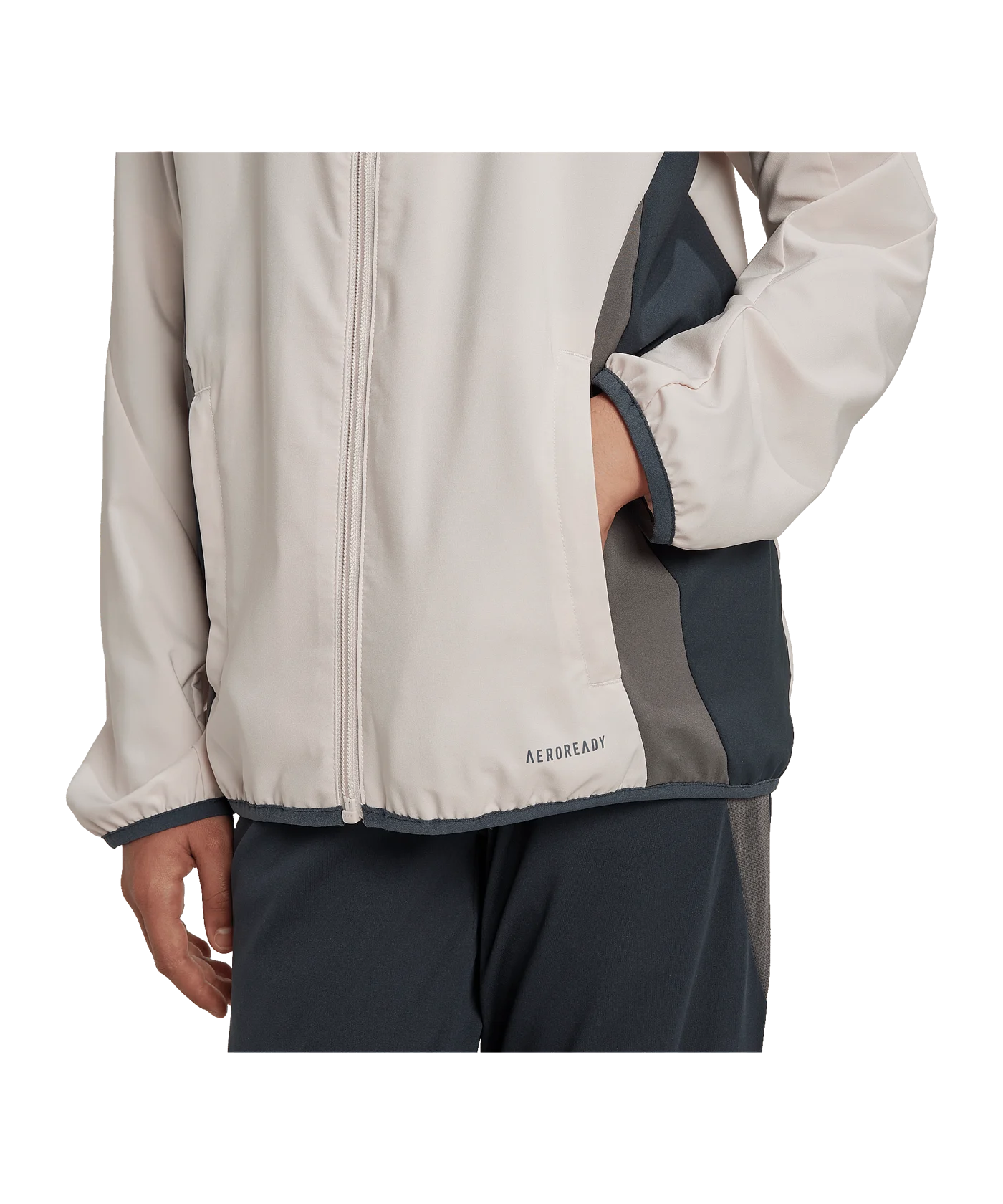 adidas Real Madrid Prematch Jacke Kids Grau