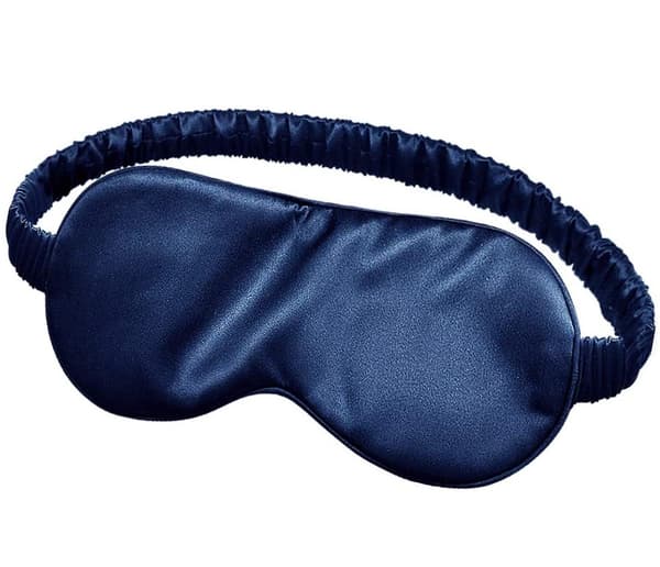 Silke sovemaske Mørke blå