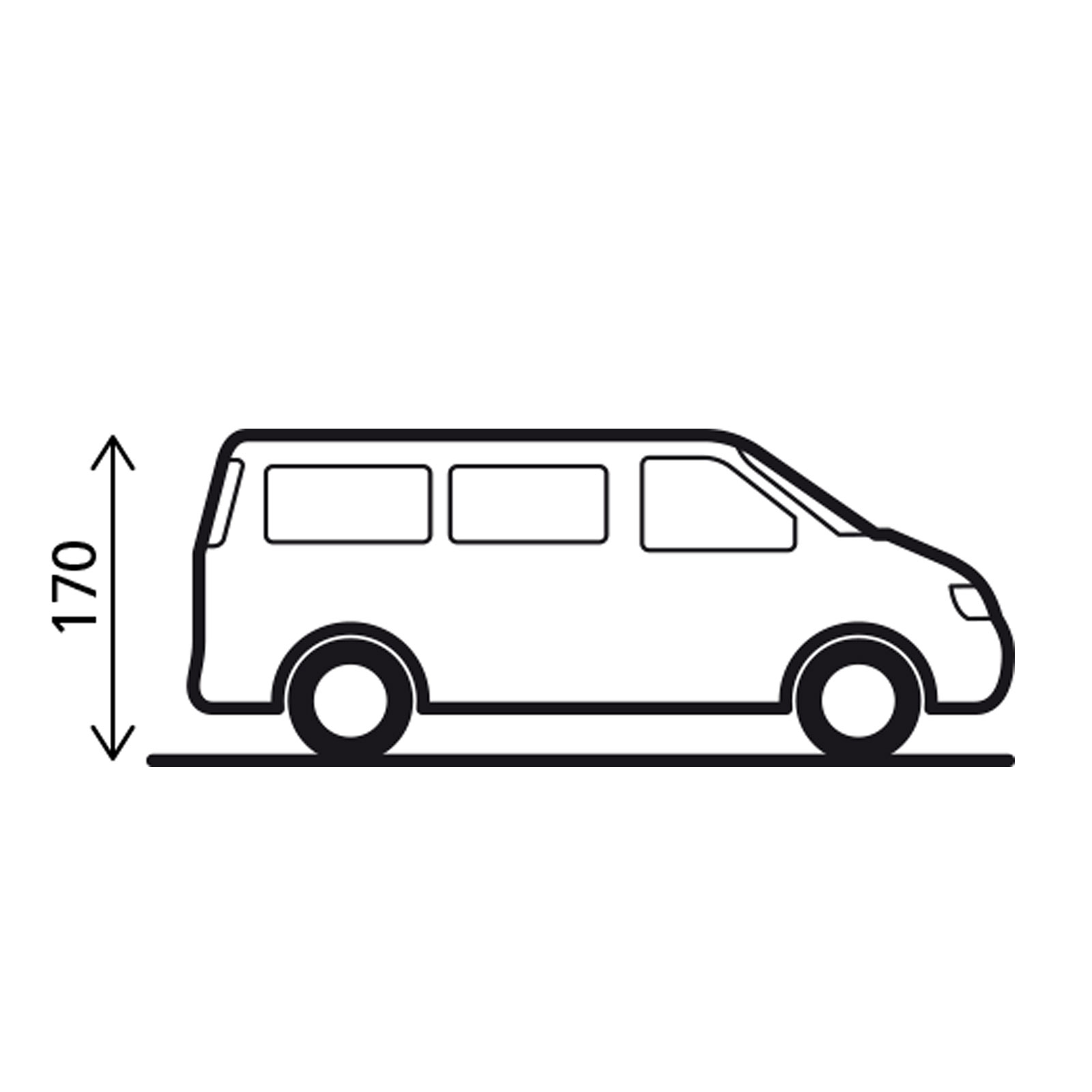 Brunner Pilote VW Caddy 4 achterklep tent