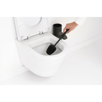 Brabantia MindSet WC Borstel met houder - Siliconen - Mineral Infinite Grey