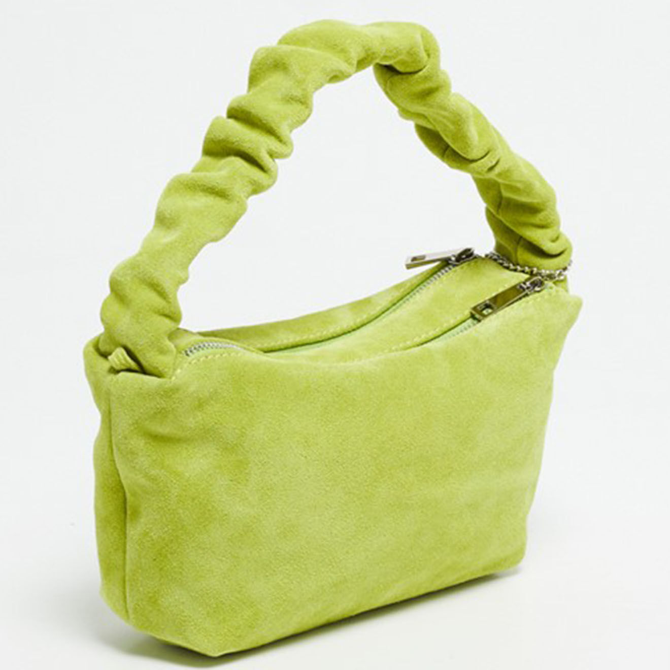 Christian Laurier Sac à main en Velours de Cuir Belly vert clair - 28x13.5x7.5 cm