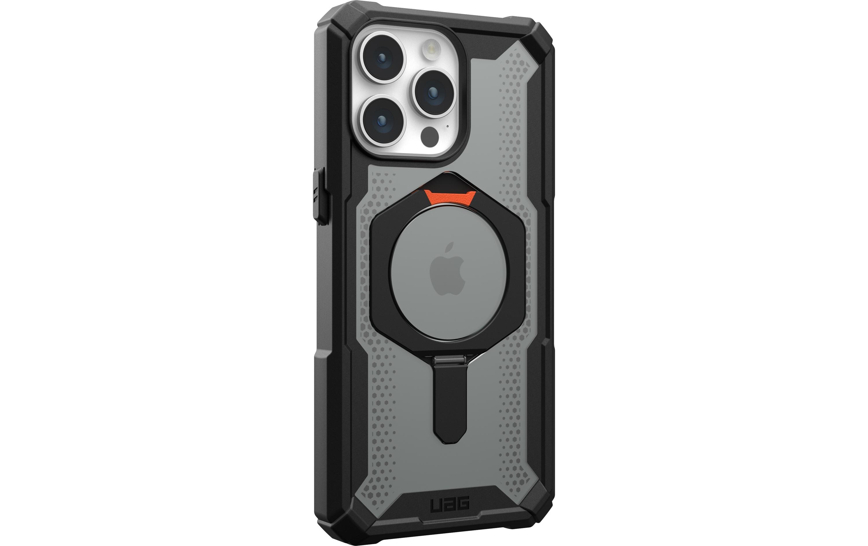 Back Cover Plasma Case iPhone 15 Pro Max Schwarz/OrangeSchutzhülle für das Apple iPhone 15 Pro Max