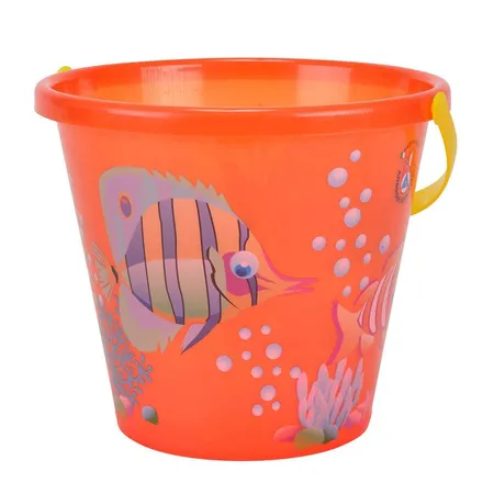 Simba Sandeimer mit Fischmotiv 20cm, transparent, farblich sortiert
