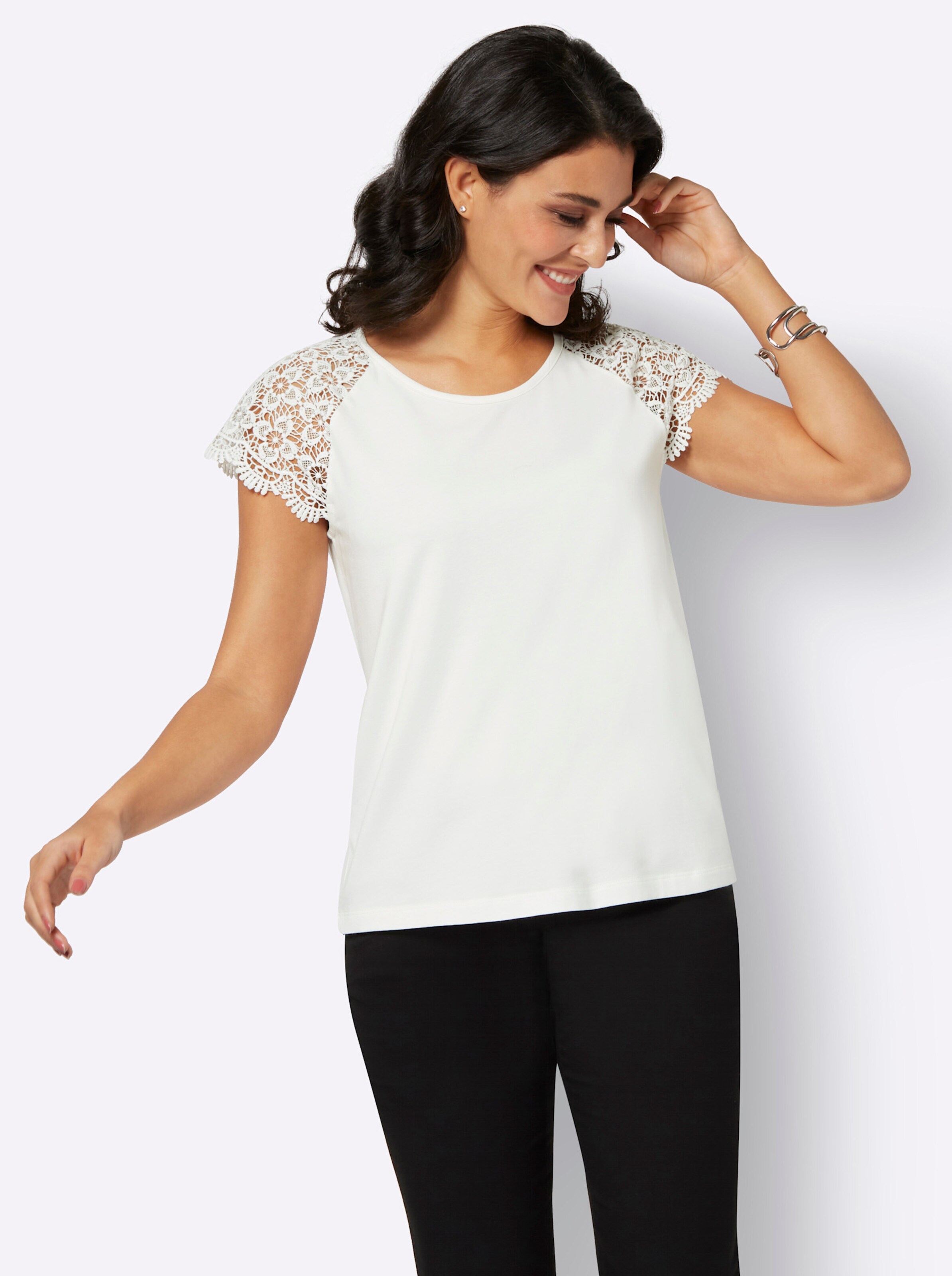 Shirt in ecru