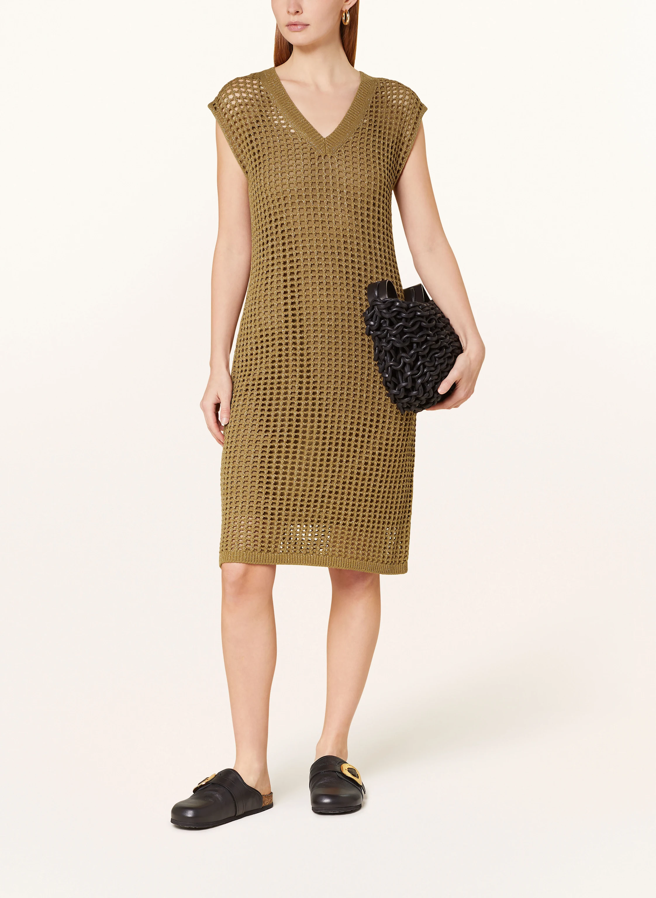 darling harbour Strickkleid mit Glitzergarn