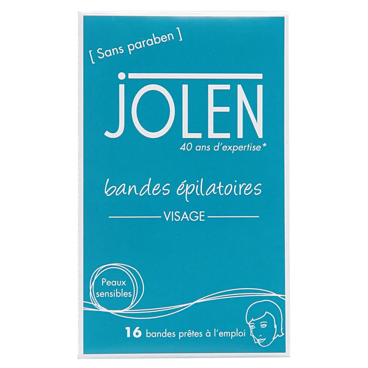 Jolen - Bandes épilatoires visage- Epilation et décoloration