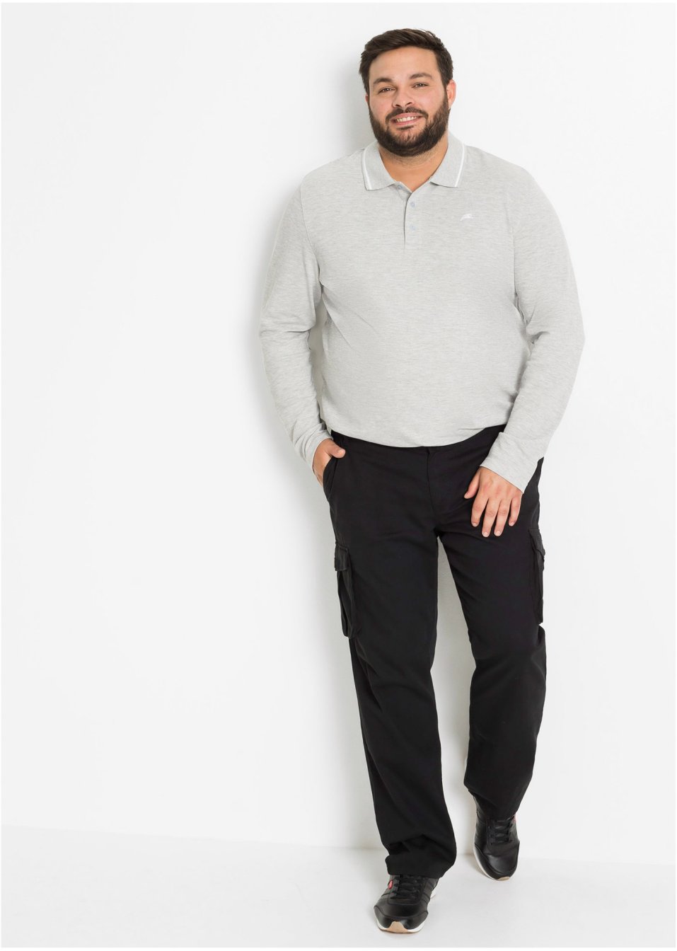 Pantalon cargo coupe confort, Regular Fit Straight